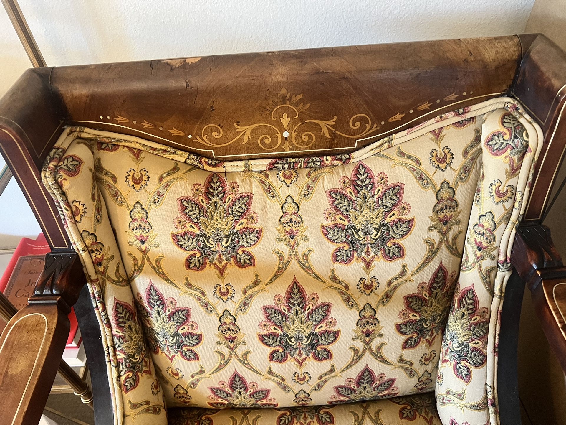 Wooden Chair With Inlay
