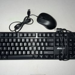 USB-Wired Mouse and Keyboard