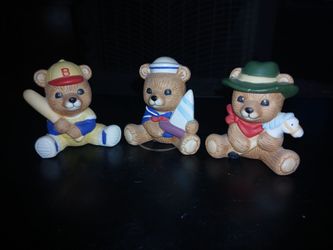 **VINTAGE** HOMCO Playtime Bears Figurines