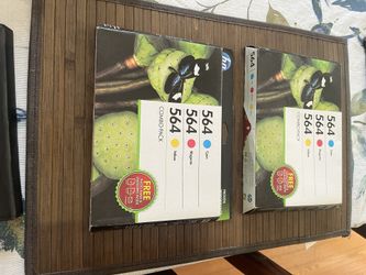 Lot Of 2 Printer Colored Ink And 5 Black Ink