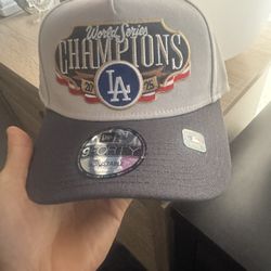 New Era 2025 Dodger World Sereies Hat Grey 