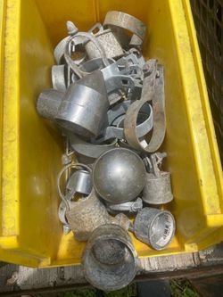 Fence parts Small amount of Miscellaneous fence caps, and etc