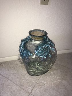Glass jar & vase