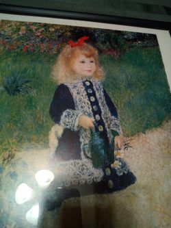 Vintage /1870. Renoir (1841-1919) a girl with a watering can (Chester Dale collection) national gallery of art Washington,d.c.