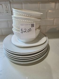 White plates & Bowls