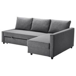 🛋️ IKEA Friheten Gray Sectional Sofa Bed with Storage