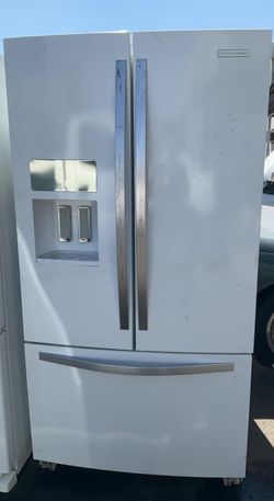 Kitchen Aid French Door White Refrigerator Fridge
