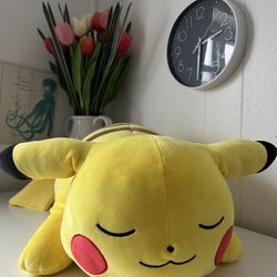 Sleeping Pikachu plush from the Pokémon franchise