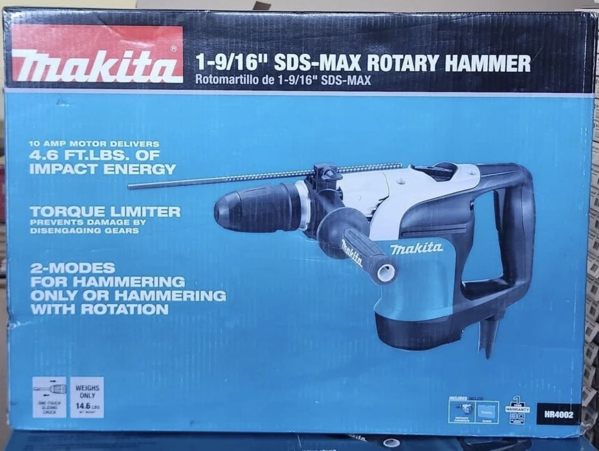 Makita HR4002 1-9/16-Inch 10.0 Amp 2,500 Bpm Corded SDS-MAX Rotary Hammer ✅New✅