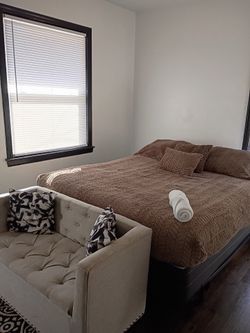 Bed and Ottoman $150