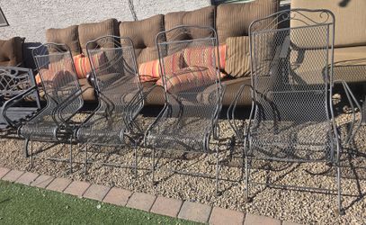 $150  IRON 4 ROCKING CHAIRS