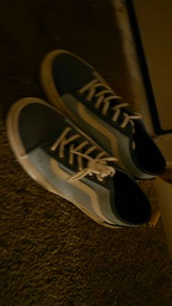 Blue Vans.  Women's 7/ Men's 5.5