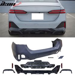 Fits 2024-2026 BMW G60 5-Series Sedan & i5 M Sport Style Rear Bumper Conversion PP