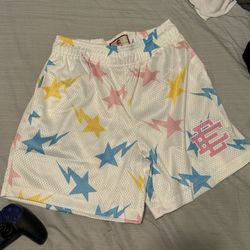Eric Emanuel x BAPE EE Basic Short White/Yellow/Blue/Pink