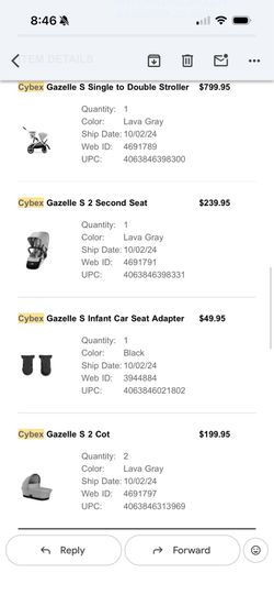 Cybex double stroller