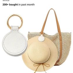 Niveaya Magnetic Hat Clip for Travel on Bag - White