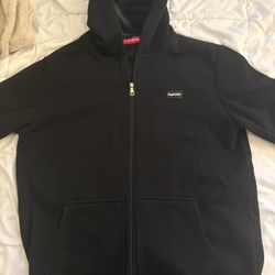 Supreme Black Zip Up 