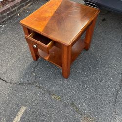 End Table Solid Wood 