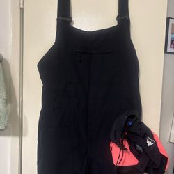 Burton Men’s Snowboard Bib Pants – Size XL – Black – Excellent Condition