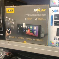Zz2 Mpplay Single Din Apple CarPlay And Android Auto Stereo