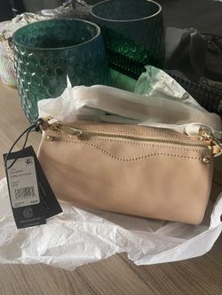 Rebecca Minkoff Barrel Crossbody Bag - Nude, Brand New!