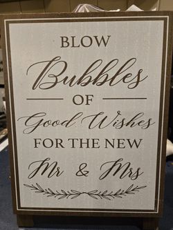 Wedding Sign  Never Used