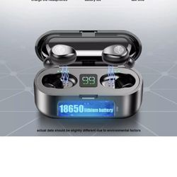 Wireless Bluetooth Headphones Waterproof LED Display 