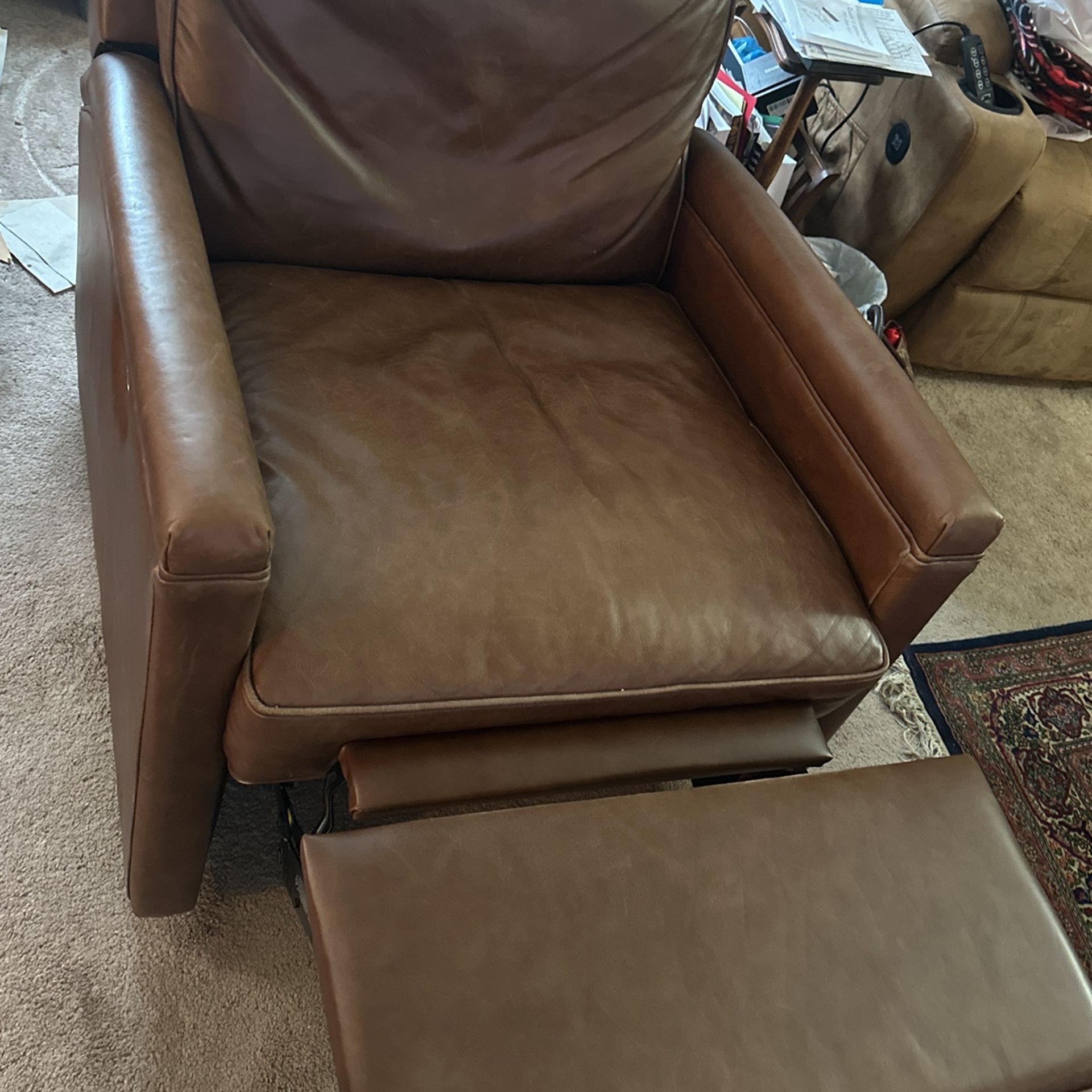 New Chair Real Leather Paid 350$ For It Asking 60$.