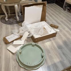 Green Round Table Never Used Sealed In The Original Box 