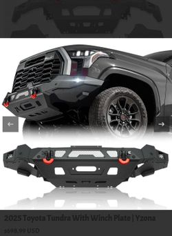 Offroad Front Bumpers Compatible with 2022-2025 Toyota Tundra with Winch Plate | Yzona