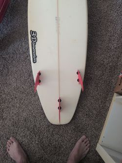 3D Dimension Quad Surfboard – 6’0 Performance Fish / Groveler
