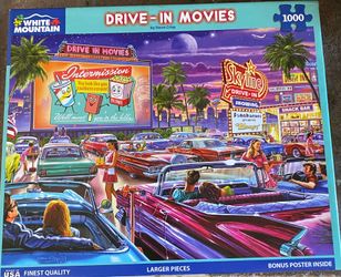 1000 White Mountain Puzzle Larger Pieces Complete