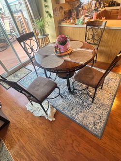 Table and 4 chairs