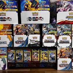 Pokémon 3 Card Booster Pack Boxes 