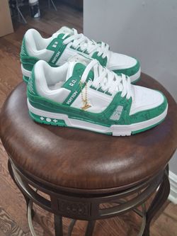 Louis vuttion green trainer size 11