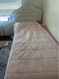 Twin XL bed and mattress from IKEA