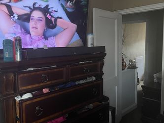 Queen Size Headboard Foot Board, Dresser With Mirror And armoire