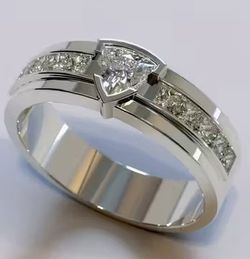 NEW BEAUTIFUL RING   CZ - SIZE 8