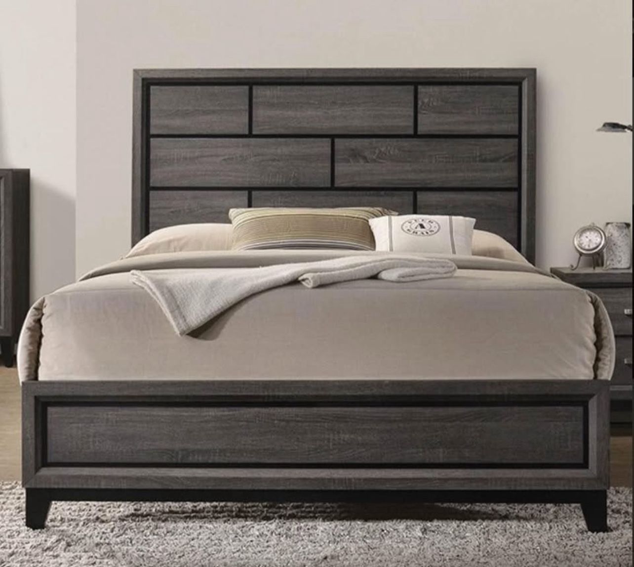 Full Grey Bed Frame Brand New In Box
