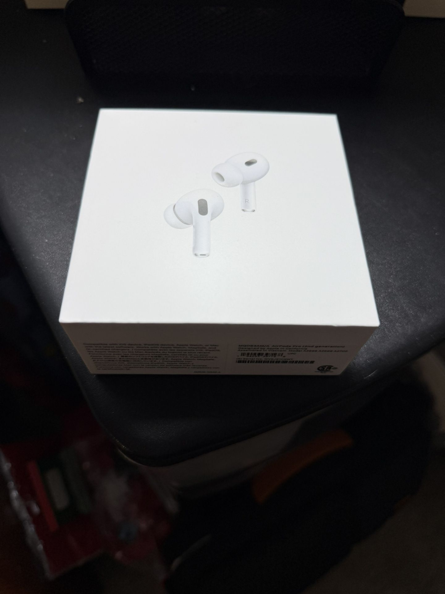 New Condition Apple AirPods Pro 2nd gen (Lightning & Wireless Charging), FULLY PROTECTED AND PAID IN FULL APPLECARE+.