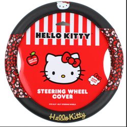 Hello Kitty bows steering wheel cover new