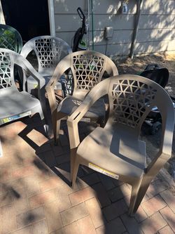 Plastic chairs