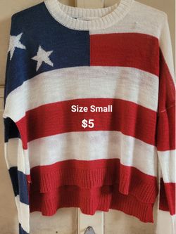 American Flag Long Sleeve Size Small