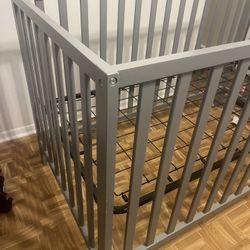 Gray Crib 