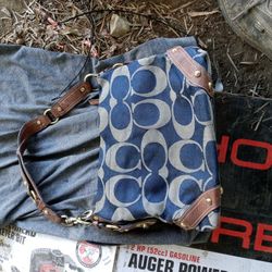 Blue Denim Coach Handbag Smith's Denim