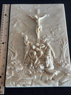Vintage V. Valentino Religious Plaque