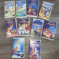 10 Disney VHS Tapes 