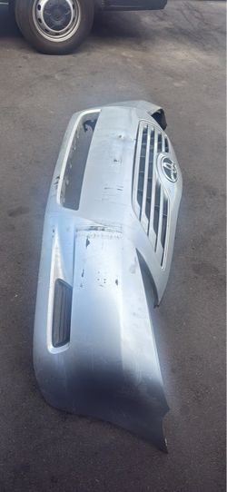 Toyota Front Bumper Silver with Grille