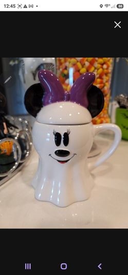 Disney Minnie Mouse Ghost Halloween Ceramic Mug