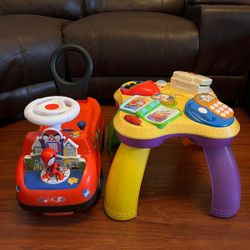 SPIDERMAN PUSH CAR AND ACTIVITY TABLE 